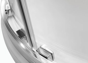 Besco Štvrťkruhový sprchový kút MODERN HR 80x80 (90x90), výška 165 cm - bez vaničky BESCO-Rozmery: 80x80, BESCO-Profily: profily: chróm, výplň: trans…
