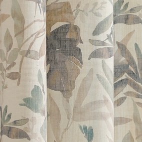 Krémovobiely/sivomodrý záves 135x250 cm Celesta – Restilo