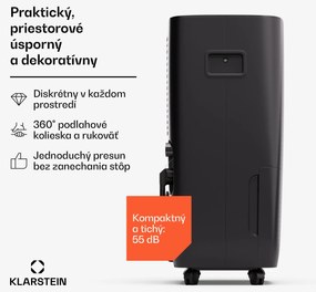 Klarstein DryFy Pro Connect 60 Smart, Odvlhčovač, WiFi, Kompresia, 60l/24h, 45-65 m²