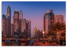 Gario Obraz na plátne Dubaj večer Rozmery: 100 x 70 cm