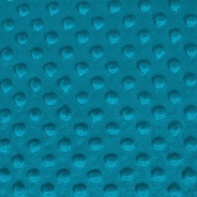 Biante Hrejivé posteľné obliečky Minky TOP 3D bodky MKP-056 Morská modrá Jednolôžko 140x200 a 70x90 cm