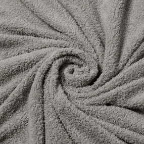 Antracitové obliečky na dvojlôžko/predĺžené z mikroplyšu 240x220 cm Helena – douceur d'intérieur