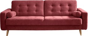 XXXLutz ROZKLADACIA POHOVKA, textil, kompozitné drevo, bobuľová MID.YOU - Sedačky - 002220030910
