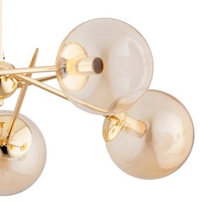 Prisadený luster PRIMERY 5xE14/10W/230V zlatá