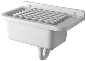 Aqualine Aqualine, Závesná výlevka s odkladacou plochou 60x34cm, plast, biela, PI5060