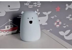 LED RGB Detská dotyková lampička BEAR LED/0,8W/5V modrá