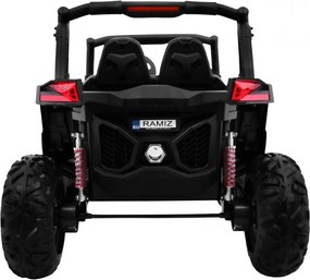 Ramiz Detský kočík SuperStar Čierna + MP4 + pohon 4x4 + diaľkové ovládanie + batožinový priestor + LED dióda + zámok dverí