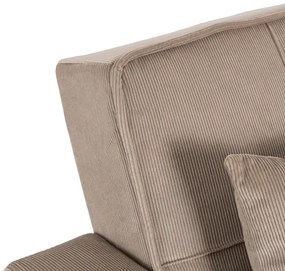 Kreslo JEREMY bežové, z manšestru