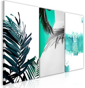 Artgeist Obraz - Palm Paradise (3 Parts) Veľkosť: 120x60, Verzia: Premium Print