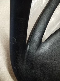 AKCIA Čierna plastová stolička KATO II. akosť