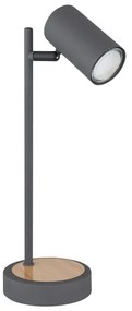 Globo 57910TG - Stolná lampa ROBBY 1xGU10/5W/230V šedá/hnedá