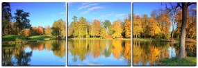 Obraz na plátne - Jesenný park - panoráma 5175B (90x30 cm)