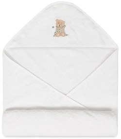 Babymatex Osuška s kapucňou MAXI 100x100 cm - Biela