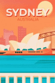 Gario Diamantové maľovanie Sydney, Austrália Rozmery: 40 x 60 cm, Rámovanie: Iba zrolované plátno, Diamanty: Okrúhle