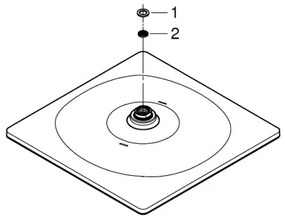 GROHE 26568000 - Hlavová sprcha RAINSHOWER MONO 310 CUBE 310 × 310 mm chróm