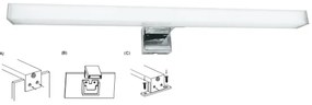 Top Light - LED Kúpeľňové osvetlenie zrkadla OREGON LED/7W/230V 40 cm IP44