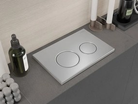 Mexen Fenix Air 07 XS, pneumatické dvojité tlačidlo na splachovanie, chróm matný, 6A0702