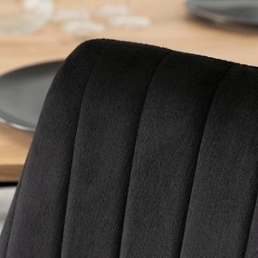 Vintino Jedálenská zostava stôl AMFORA 102-142cm dub artisan čierny + 4 stoličky RODIGO čierne