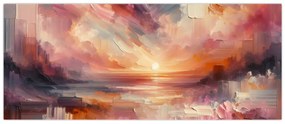 Obraz - Maľované červánky (120x50 cm)