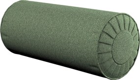 Valcový vankúš so záhybmi farba produktu zelená látka zapletaná