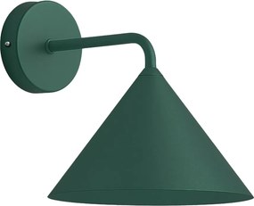 Nástenné svietidlo Capital, 1x zelené kovové tienidlo, (fi 21cm), gr