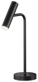 Čierna LED stmievateľná stolová lampa (výška 48 cm) Stina – Fischer &amp; Honsel