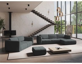 Tmavosivá rohová pohovka (pravý roh) Hoku – Makamii