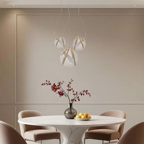 Toolight Toolight, závesné svietidlo 3xE14 APP1091-3CP, zlatá, OSW-04407