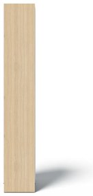 Biela knižnica v dekore duba 40x188 cm Ella - TemaHome