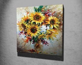 Obraz na plátne Sunflowers KC265 45x45 cm