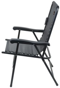 Skladacia záhradná stolička čierna