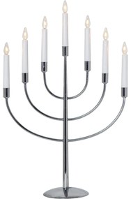 Vianočná svetelná dekorácia do zásuvky v striebornej farbe Titus – Star Trading