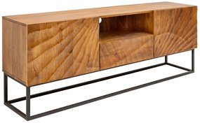 Dizajnová skrinka pod TV Zorpi 160cm masívne mangové drevo / hnedá