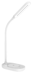 LED Stmievateľná dotyková lampa s bezdrôtovým nabíjaním OCTAVIA LED/7W/230V biela