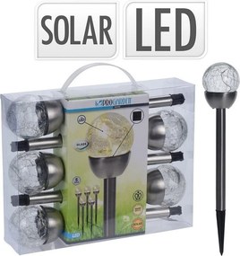 Sada solárnych LED lámp Glassball 5 ks