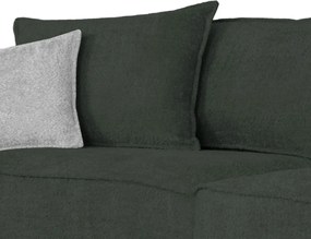 Pohovka John, tmavo zelená látka so štruktúrou