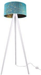 Stojacia lampa Werona, 1x textilné tienidlo so vzorom (výber zo 6 farieb), (výber zo 6 farieb konštrukcie)