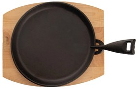 Grilovacia liatinová panvica s odnímateľnou rukoväťou ø 22 cm LITINA – Orion