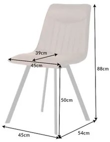 Stolička 41402 Aston Mikrofaser Hnedá  - Komfort-nábytok
