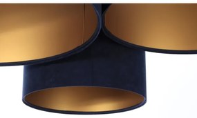 Stropné svietidlo SPACE 3xE27/60W/230V modrá/zlatá