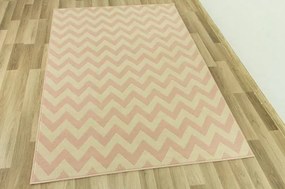 Koberec LUNA 503574/85822 Cik cak ružový