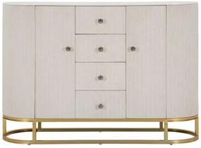 Dizajnová komoda Hadassah 120 cm krémová