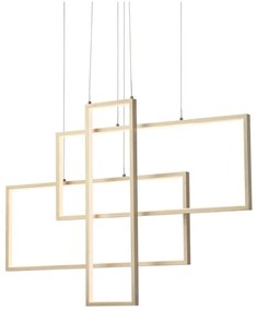 Redo 01-2314 - Stmievateľný LED luster na lanku PLANA LED/60W/230V zlatý