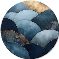 Okrúhle obrazy s akrylom Horské zlato