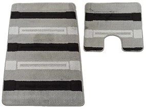 Sada kúpeľňových koberčekov Montana Said XL Grey