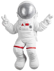 Nástenná dekorácia Astronaut biela/šedá