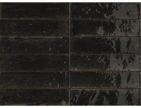 Obklad imitácia tehly Lume Black 6 x 24 cm
