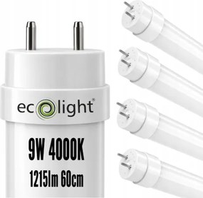 4x LED žiarivka t8 9W 1215lm 60cm 4000k neutrálna biela