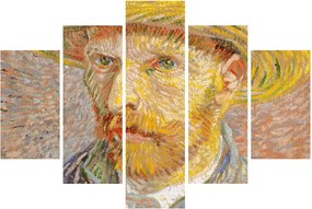Obraz - Vincent van Gogh, Self-Portrait with a Straw Hat (The Potato Peeler), reprodukcia (150x105 cm)