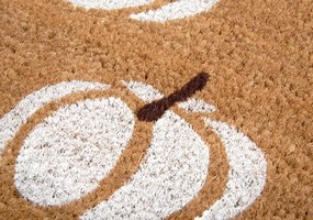 Hanse Home, DOPREDAJ: 45x75 cm Rohožka Halloween bílé dýně 105676 - na ven i na doma, 45x75, biela, chodba / predsieň